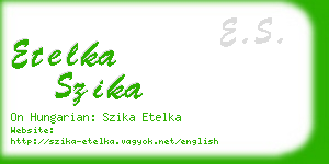 etelka szika business card